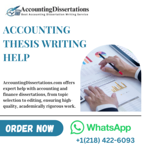 Accounting Thesis Writing Help