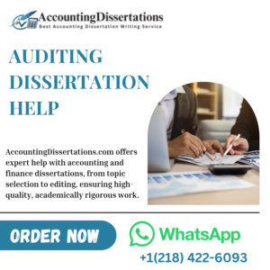 Auditing Dissertation Help