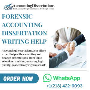 Forensic Accounting Dissertation Writing Help