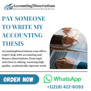 Pay Someone To Write My Accounting Thesis