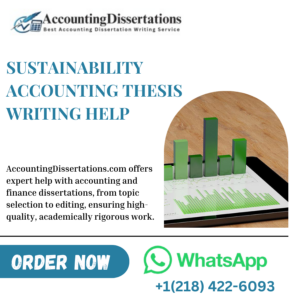 Sustainability Accounting Thesis Writing Help