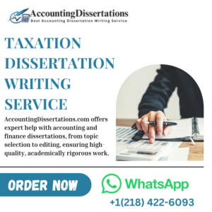 Taxation Dissertation Writing Service